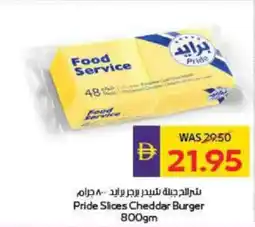 Megamart Pride Slices Cheddar Burger offer