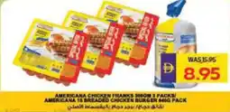 Megamart Americana chicken franks americana is breaded chicken burger offer