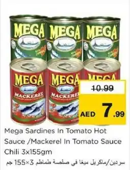 Nesto Mega sardines in tomato hot sauce mackerel in tomato sauce chili offer