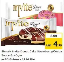 Nesto Simsek invite donut cake strawberry cocoa sauce offer