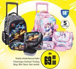Nesto Flamingo School Trolley bag offer