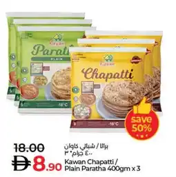 Lulu Hypermarket Kawan Chapatti/ Plain Paratha offer