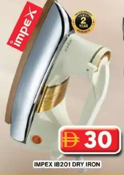 Grand Hyper Market IMPEX Ironbox offer