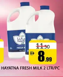 Al Madina HAYATNA Fresh Milk offer