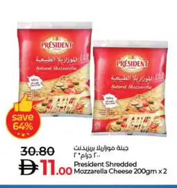 Lulu Hypermarket PRESIDENT Mozzarella offer
