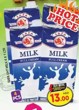 Baniyas Spike Hypermarket SAFA Long Life / UHT Milk offer