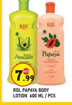 Baniyas Spike Hypermarket RDL Body Lotion & Cream offer