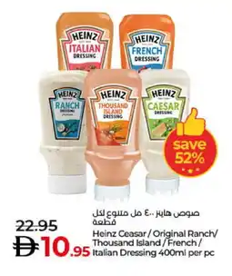 Lulu Hypermarket HEINZ Dressing offer