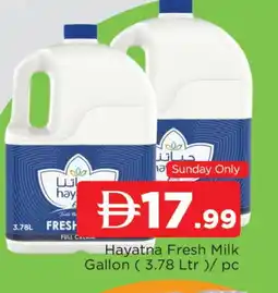 Al Madina HAYATNA Fresh Milk offer