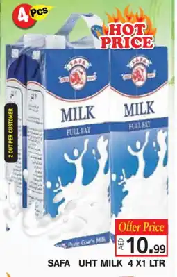 Baniyas Spike Hypermarket SAFA Long Life / UHT Milk offer