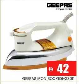 Al Madina GEEPAS Ironbox offer