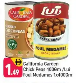 Shaklan CALIFORNIA Chick Peas offer