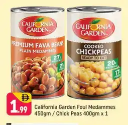 Shaklan CALIFORNIA Chick Peas offer