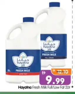 Al Madina Hypermarket HAYATNA Full Cream Milk offer