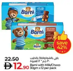 Lulu Hypermarket Barni with Milk / Choco offer