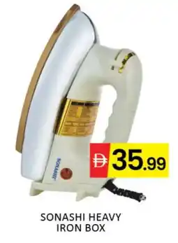 Mango Hypermarket LLC SONASHI Ironbox offer