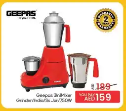 Mark & Save GEEPAS Mixer / Grinder offer