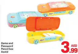 Day To Day Game and Password Pencil box Asstd offer