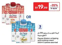 Carrefour Paysan Breton whipping and cooking cream offer
