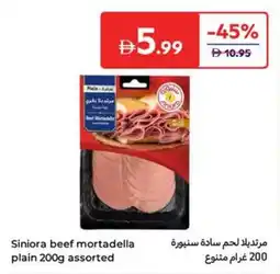 Carrefour Siniora beef mortadella plain assorted offer