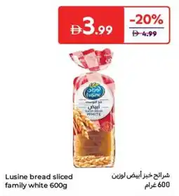 Carrefour Lusine bread sliced family white offer
