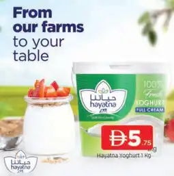 Al Madina HAYATNA Yoghurt offer