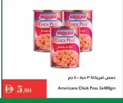 Istanbul Supermarket AMERICANA Chick Peas offer