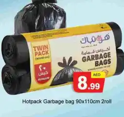 Gulf Hypermarket HOTPACK Garbage / Trash Bags offer