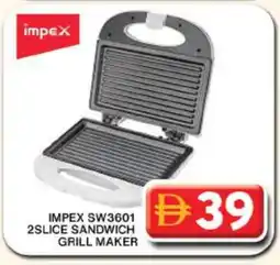 Grand Hyper Market IMPEX Sandwich Maker offer