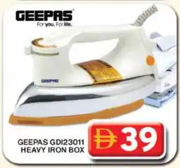 Grand Hyper Market GEEPAS Ironbox offer