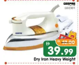 Al Madina Hypermarket GEEPAS Ironbox offer