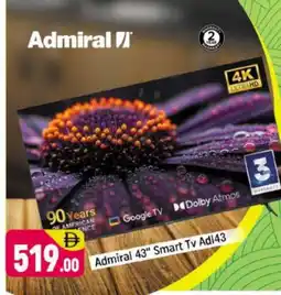 Shaklan ADMIRAL Smart TV offer