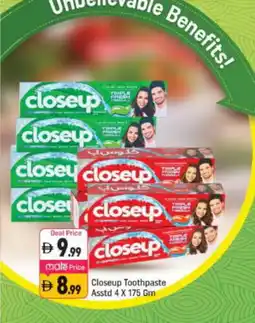 Shaklan CLOSE UP Toothpaste offer
