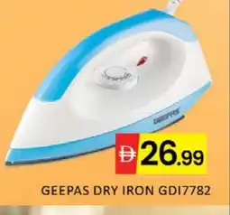 Mango Hypermarket LLC GEEPAS Ironbox offer