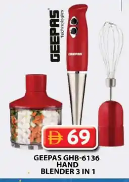 Grand Hyper Market GEEPAS Mixer / Grinder offer