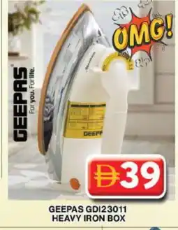 Grand Hyper Market GEEPAS Ironbox offer