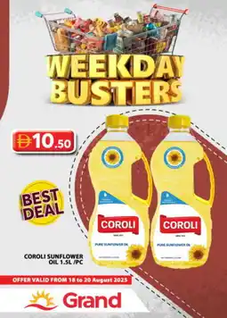 Grand Hyper Market COROLI Sunflower Oil offer