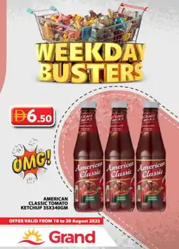 Grand Hyper Market AMERICAN CLASSIC Tomato Ketchup offer