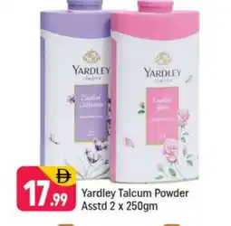 Shaklan YARDLEY Talcum Powder offer