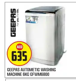 Baniyas Spike Hypermarket GEEPAS Washer / Dryer offer