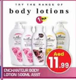 Baniyas Spike Hypermarket Enchanteur Body Lotion & Cream offer
