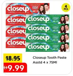 Mark & Save CLOSE UP Toothpaste offer