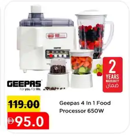 Mark & Save GEEPAS Food Processor offer