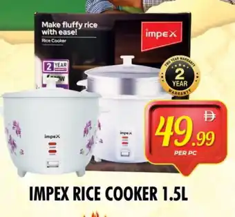 Night to Night Hypermarket IMPEX Rice Cooker offer