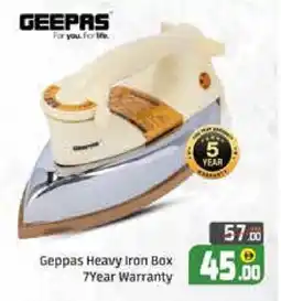 Mango Hypermarket LLC GEEPAS Ironbox offer