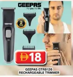 Grand Hyper Market GEEPAS Remover / Trimmer / Shaver offer