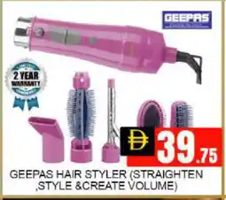 Mango Hypermarket LLC GEEPAS Hair Appliances offer