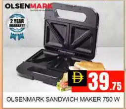 Mango Hypermarket LLC OLSENMARK Sandwich Maker offer