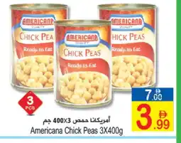 Sun and Sand Hypermarket AMERICANA Chick Peas offer