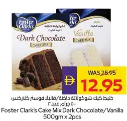 E City Foster Clark's Cake Mix Dark Chocolate/Vanilla offer